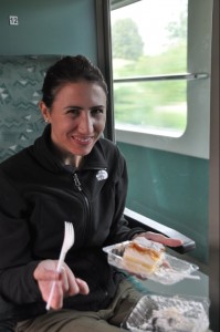 Train to Croatia with Bled cake