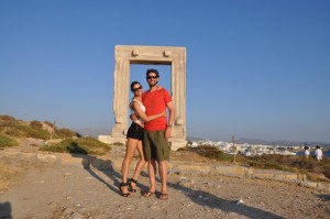 Naxos' signature attraction - the Temple of Apollo. 