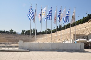 The stadium used for the first modern Olympics