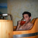 Rub a dub dub Aaron in the beer tub