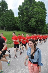 Austrian runners in spandex