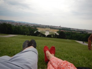 Just chillin, looking down at the city