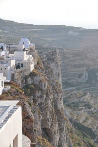 The city on a steep cliff