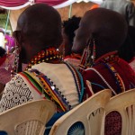 Masaai women's earrings: stretched lobes