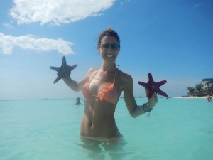 Playing with starfish