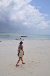 Walking the beach